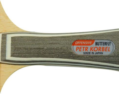 Butterfly Petr Korbel Blade & Sriver Rubber Shakehand Table Tennis Racket | Pro-Line Series | A classic blade and rubber combination that can do it all | Recommended for Intermediate Level Players in Saudi Arabia
