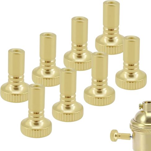 8 Pcs Lamp Switch Knob, Metal Turn On/Off Light Switch Knobs Replacement, Standard Size Twist Switchs Knobs (Gold) in Saudi Arabia