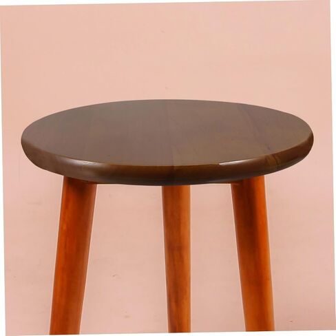 Aboofan Round Stool Sent Presention Smooth Rubberwood Surface Vintage Color Wood Stool Seat for Home Restaurant Offect in Saudi Arabia
