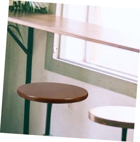 Aboofan Round Stool Sent Presention Smooth Rubberwood Surface Vintage Color Wood Stool Seat for Home Restaurant Offect in Saudi Arabia