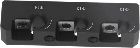 Evtscan Electric Drill Milling Dowel Round Rod Tool Tool Aluminium Aluminy Tool Black Woodworking ، مع مفتاح الربط in Kuwait