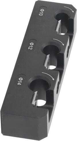 Evtscan Electric Drill Milling Dowel Round Rod Tool Tool Aluminium Aluminy Tool Black Woodworking ، مع مفتاح الربط in Kuwait