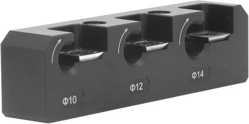 Evtscan Electric Drill Milling Dowel Round Rod Tool Tool Aluminium Aluminy Tool Black Woodworking ، مع مفتاح الربط in Kuwait