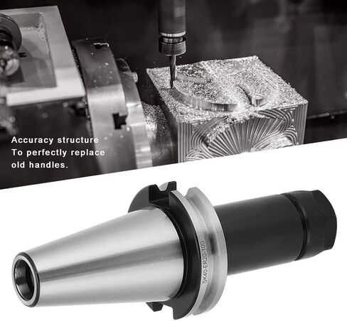 Topyond Tool Holder, High-Speed Steel, Mechanical Handle Accuracy Industrial Accessory Germany Standard (SK40-ER20-100) in Saudi Arabia