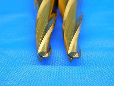M & J Tooling LLC 2 PCS Fullerton 1/4-1/2 O.D. TIN Tapered Carbide END Mill 1/2 Shank 2390116 - BR3614BR3 in Saudi Arabia