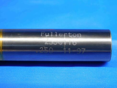 M & J Tooling LLC 2 PCS Fullerton 1/4-1/2 O.D. TIN Tapered Carbide END Mill 1/2 Shank 2390116 - BR3614BR3 in Saudi Arabia
