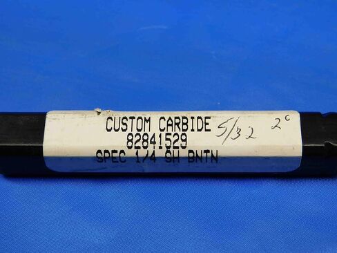 M & J Tooling LLC 4 PCS 2 Degree 5/32-1/4 O.D. 3/4 LOC 2.535 OAL TIN Tapered Carbide END Mill - BR3646BR3 in Kuwait