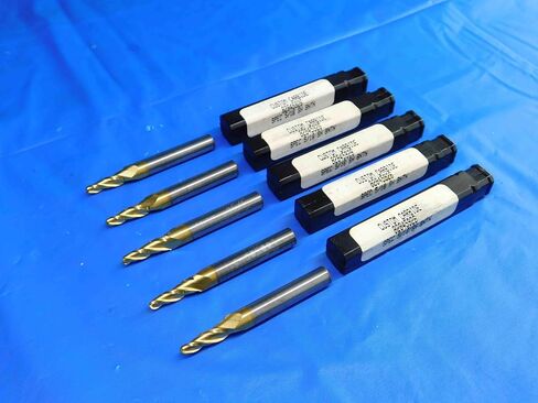 M & J Tooling LLC 5PCS جديد 5 درجة 5/32-5/16 O.D. 3/4 loc tin tin carbide end mill - br3630br3 in Saudi Arabia