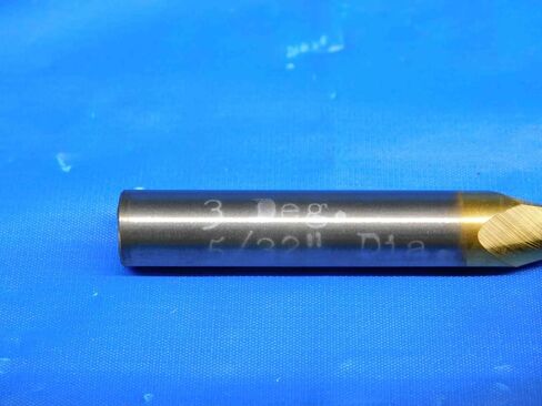 M & J Tooling LLC 4PCS New 3 Degree 5/32-5/16 O.D. 3/4 LOC TiN Coated Tapered Carbide END Mill - BR3632BR3 in Saudi Arabia