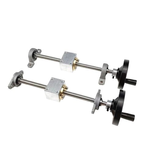 Ball Screw, Linear Motion Ball Screw Handwheel Lead Guide Rail Screw T12 Lead Screw 12mm 100mm-600mm + Vertical Bracket(450mm) in Saudi Arabia