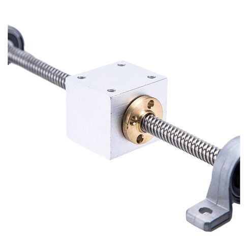 Ball Screw, Linear Motion Ball Screw Handwheel Lead Guide Rail Screw T12 Lead Screw 12mm 100mm-600mm + Vertical Bracket(450mm) in Saudi Arabia