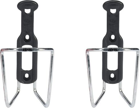 ZEFAL Pack Alu Plast 124 - Twin Pack Bicycle Bottle Cage - Aluminium Bottle Holder for All Types of Bikes - Lightweight and Durable - Yellow in Saudi Arabia