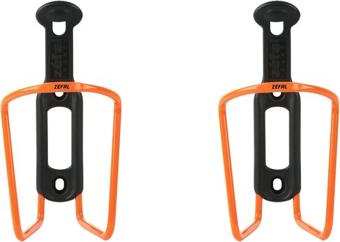 ZEFAL Pack Alu Plast 124 - Twin Pack Bicycle Bottle Cage - Aluminium Bottle Holder for All Types of Bikes - Lightweight and Durable - Yellow in Saudi Arabia