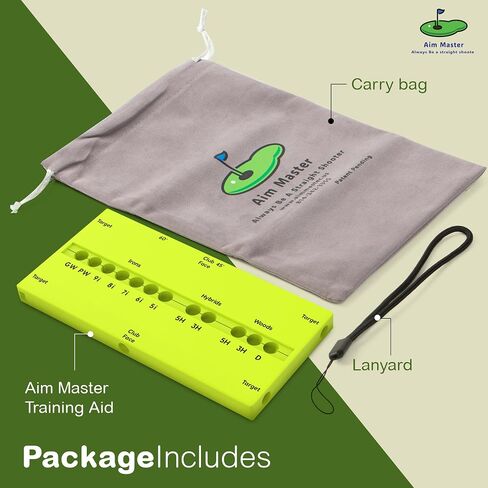 Golf Swing Training Aid - Durable Alignment Stick Golf Training Aid with Lanyard, Golf Swing Trainer with Ball Positioning, Rotational & Striking Drills in Saudi Arabia