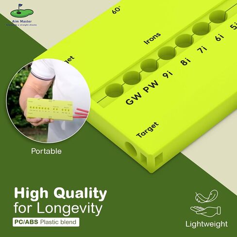Golf Swing Training Aid - Durable Alignment Stick Golf Training Aid with Lanyard, Golf Swing Trainer with Ball Positioning, Rotational & Striking Drills in Saudi Arabia