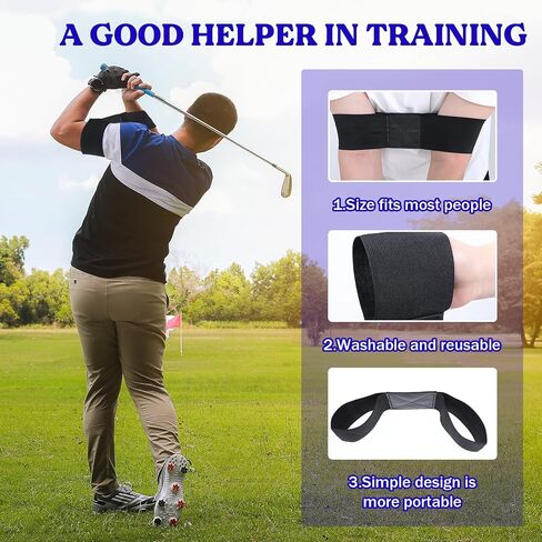 Giantree 2 PCS Golf Connection Band ، Golf Swing Trainer Aid ، Switch Swing Presconer Band for Beginners Practice in Saudi Arabia