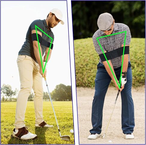 Giantree 2 PCS Golf Connection Band ، Golf Swing Trainer Aid ، Switch Swing Presconer Band for Beginners Practice in Saudi Arabia