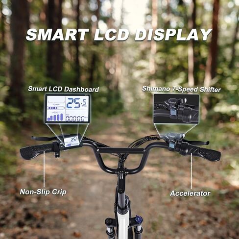 دراجة كهربائية للبالغين ، RP50 1000W Peak Ebike ، تصل إلى 65 ميلًا ، و 20 '' × 3.0 دراجة كهربائية في الإطارات البالغة 20 ' in Saudi Arabia
