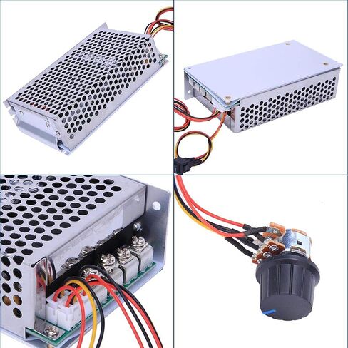 وحدة التحكم في سرعة محرك DC ، DC10V-50V 100A محرك PWM تحكم محرك التحكم منظم الجهد الجهد ، للتبريد مروحة محرك مكيف الهواء مروحة العادم in Saudi Arabia