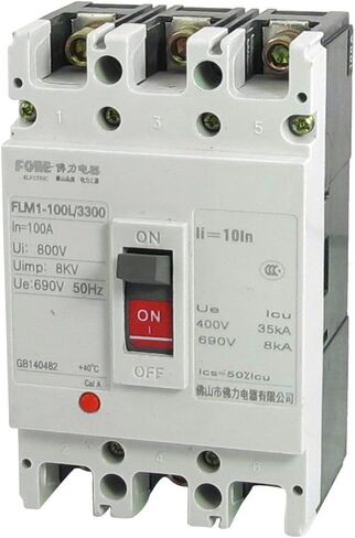 AC 690V 100A 3P 3 Pole Moulded Case Circuit Breaker FLM1-100L/3300 in Saudi Arabia