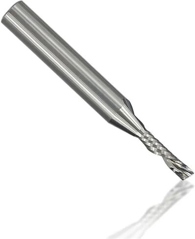 Bawho end end Mill 1/4 بوصة ساقان اليسار/اليمين جهاز التوجيه CNC بت نقش قطعة طحن كربيد البت لقطع الألومنيوم المعدني 1PCs (6.35x3.175x12.7x50.8-01) in Saudi Arabia