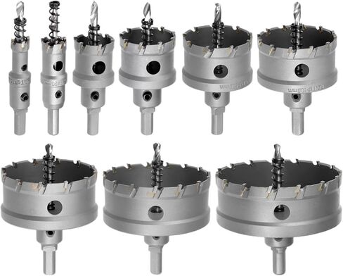 14-100mm TCT Hole Drill Bit Alloy Carbide Cobalt Steel Cutter Opener Stainless Steel Plate Iron Metal Cutting Kit 1Pcs(17mm) in Saudi Arabia