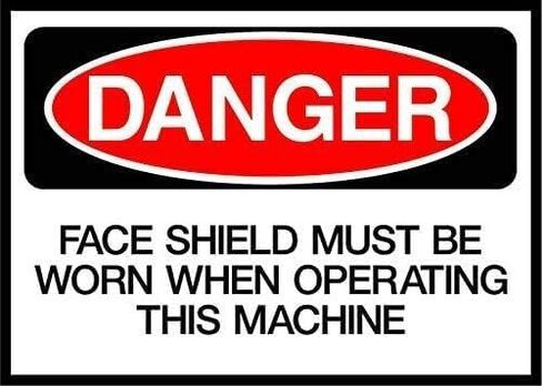 Eye And Hand Protection Must Be Worn Caution Oshaansi Aluminum Metal Sign Wall Decor 8x12 Inch in Saudi Arabia