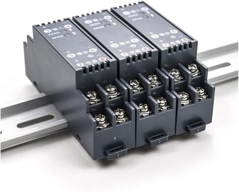 1PCS مقاومة مرسل الإرسال العزل الجهد الحالي 4-20MA محول 25.4x108x47mm (12VDC ، 0-1KOHM إلى 4-20MA_0-5V) in Kuwait