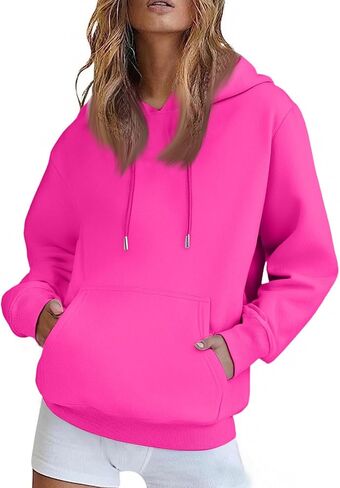 Oversized Hoodies For Women Y2K Pullover Plus Size Hooded Sweatshirts With Pockets Fall Fashion 2025 Casual Fleece Sweaters in Kuwait