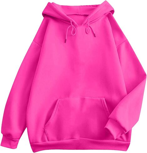Oversized Hoodies For Women Y2K Pullover Plus Size Hooded Sweatshirts With Pockets Fall Fashion 2025 Casual Fleece Sweaters in Kuwait
