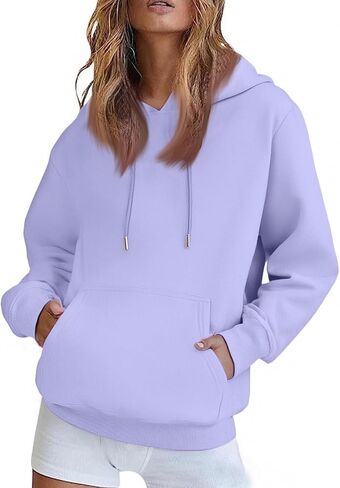 Oversized Hoodies For Women Y2K Pullover Plus Size Hooded Sweatshirts With Pockets Fall Fashion 2025 Casual Fleece Sweaters in Kuwait