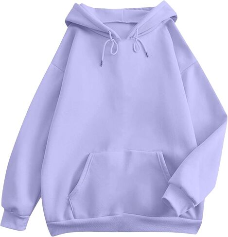 Oversized Hoodies For Women Y2K Pullover Plus Size Hooded Sweatshirts With Pockets Fall Fashion 2025 Casual Fleece Sweaters in Kuwait