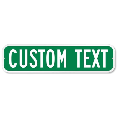 SmartSign تخصيص علامة Green Street الخاصة بك | 6 "× 24" الألومنيوم in Saudi Arabia
