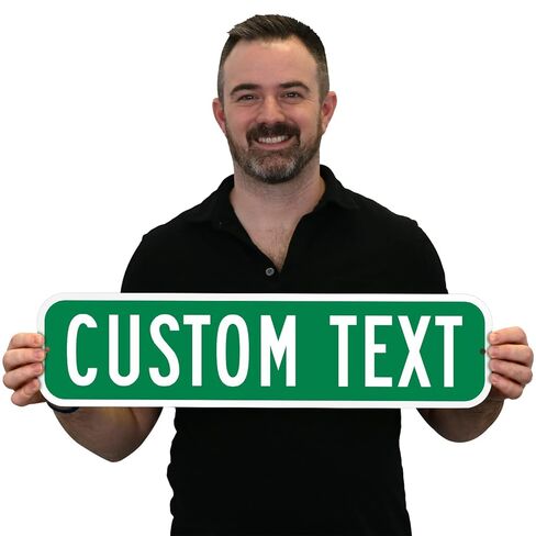 SmartSign تخصيص علامة Green Street الخاصة بك | 6 "× 24" الألومنيوم in Saudi Arabia