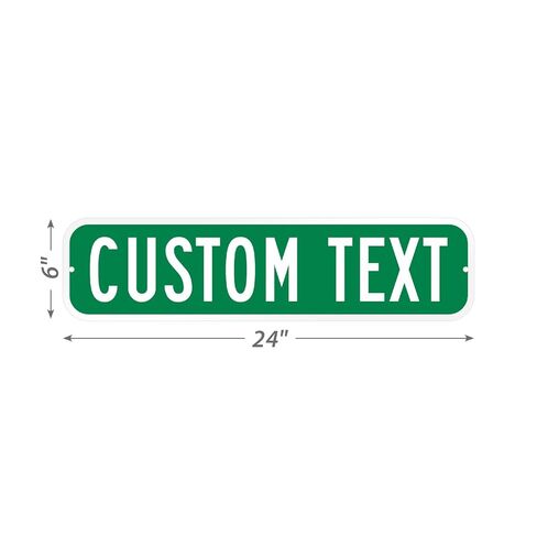 SmartSign تخصيص علامة Green Street الخاصة بك | 6 "× 24" الألومنيوم in Saudi Arabia