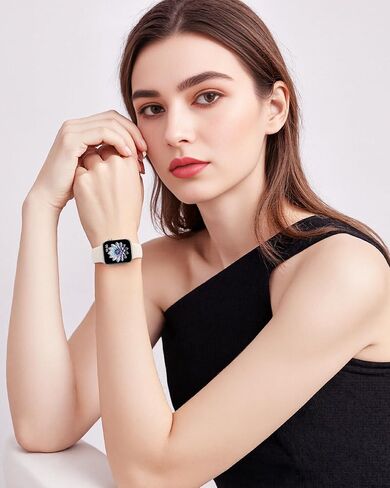 TreasureMax Sport Band Compatible with Apple Watch Bands 38mm 40mm 41mm 42mm 44mm 45mm 46mm 49mm White, Soft Silicone Strap Compatible for Apple Watch Series 11 10 9 Ultra SE 8 7 6 5 4 3 Men Women in Kuwait