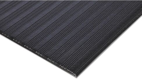CROWN MATS & MATTING FL2436GY Ribbed Vinyl Anti-Fatigue Mat, 24 x 36, Gray in Saudi Arabia