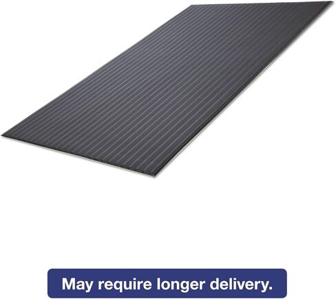CROWN MATS & MATTING FL2436GY Ribbed Vinyl Anti-Fatigue Mat, 24 x 36, Gray in Saudi Arabia