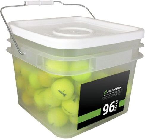LostGolfBalls Premium Yellow Used Golf Balls – Mint Mixed Brands & Styles - 96 Ball Bulk Pack – Cleaned & Graded in Saudi Arabia