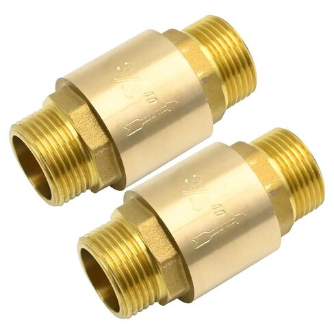 MDEOOSKY 2 PCS صمام فحص النحاس ، 3/4 "خيط الذك in Saudi Arabia