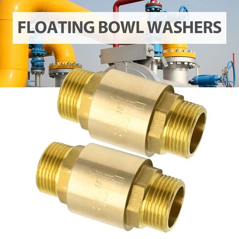 MDEOOSKY 2 PCS صمام فحص النحاس ، 3/4 "خيط الذك in Saudi Arabia