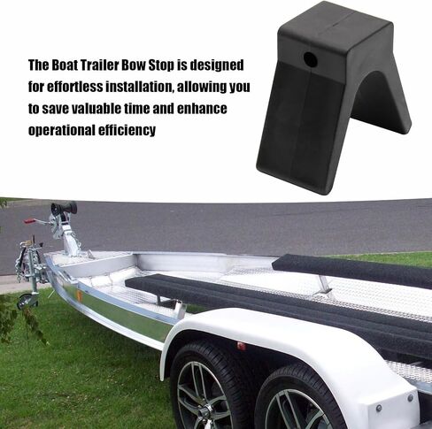 V-Span Boat Trailer Bow Stop Block Trailer Rubber Bow Stop Boat Trailer V-Guide Non Marking Polyurethane Mounting Hole in Saudi Arabia