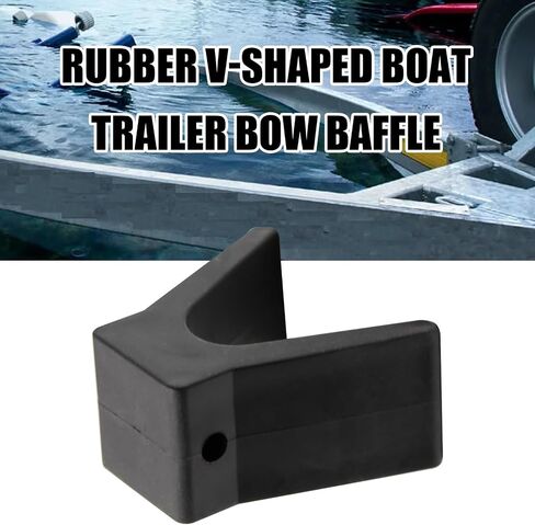 V-Span Boat Trailer Bow Stop Block Trailer Rubber Bow Stop Boat Trailer V-Guide Non Marking Polyurethane Mounting Hole in Saudi Arabia