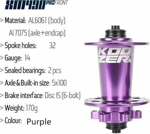 Bestparts متوافق مع Koozer XM490 Pro Mtb Hub Set 32 ​​Hole Quick Release ، Hg Hub بديل لـ Shimano 8-11 السرعة و Sram 8-10 ، Hub الأمامي 9x100mm+ المحور الخلفي 10x135mm in Saudi Arabia