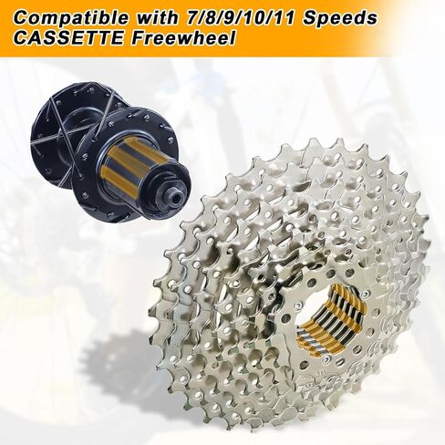 WEEROCK Bike 26/27.5/29 Inch MTB Wheel Set Aluminium Alloy Double Wall Rims for Mountain Bike，Bicycle Wheelsets with Bearing Hubs for DISC Brake compatibes with 7/8/9/10/11 Speeds Cassette in Saudi Arabia