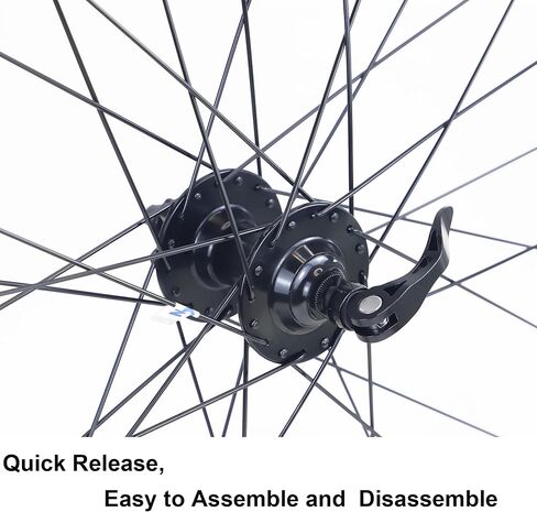 WEEROCK Bike 26/27.5/29 Inch MTB Wheel Set Aluminium Alloy Double Wall Rims for Mountain Bike，Bicycle Wheelsets with Bearing Hubs for DISC Brake compatibes with 7/8/9/10/11 Speeds Cassette in Saudi Arabia