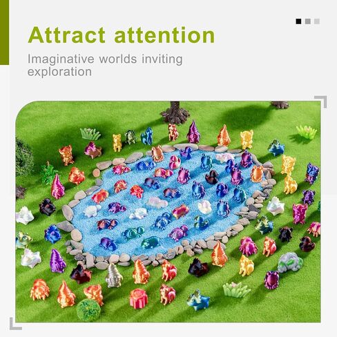 140 Pcs 3D Printed Mini Animals Set - Flowers, Owls, Puppies, Cats, Turtles, Spiders, Ducks, Spiders, Rats，2cm Figurines Gradient Colors, Safe Eco-friendly Material for Car，Home and Office Deco in Kuwait