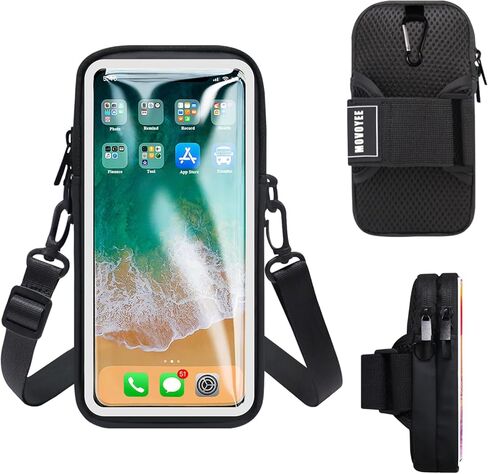 حامل هاتف MOVOYEE لتشغيل محفظة الهاتف الخلوي للنساء والرجال والأطفال، iPhone 14 13 12 11 Pro Max Xs X 8 7 6 Plus SE Mini Galaxy Ultra Edge S22 S21 S20 Note 20 10 حقيبة ذراع للمشي in Kuwait