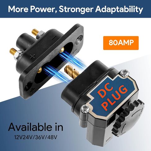 قابس محرك التصيد ، 80AMP مقاوم للماء موصل طاقة DC ل 12 فولت/24 فولت/48 فولت قارب بحري مع طقم اتصال سريع in Kuwait