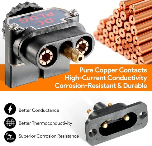 قابس محرك التصيد ، 80AMP مقاوم للماء موصل طاقة DC ل 12 فولت/24 فولت/48 فولت قارب بحري مع طقم اتصال سريع in Kuwait